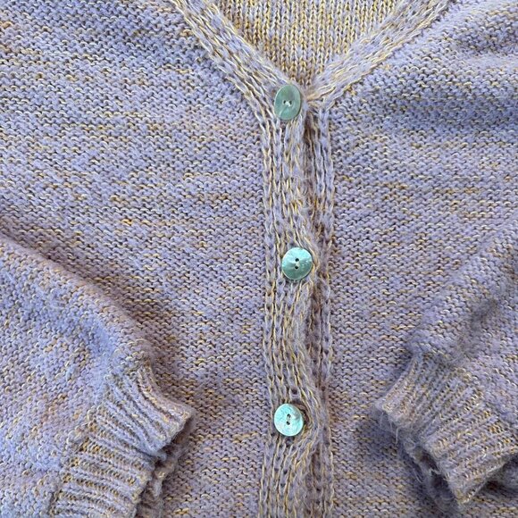 Pieces Women's Purple and Pink Cardigan - Picture 5 of 8